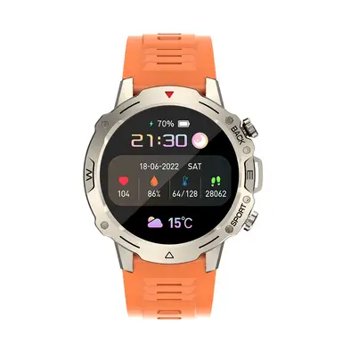 Smartwatch G102 - Orange/ Gold
