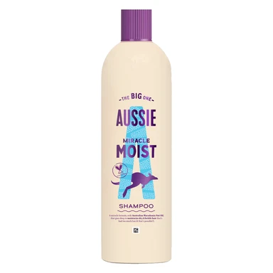 Aussie Miracle Moist Shampoo 400ml Moisture-Quenching Formula To Revive Dry Hair