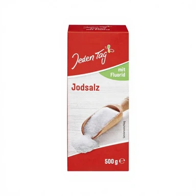 Jeden Tag Jodsalz mit Fluorid 500 g