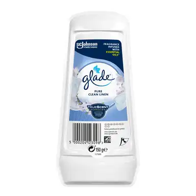 Glade Solid Air Freshener Gel, Clean Linen, 150g
