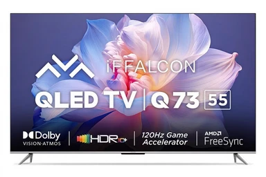 iFFALCON iFF55Q73 Téléviseur 4K Ultra HD Smart TV QLED Google TV noir - 55 pouces