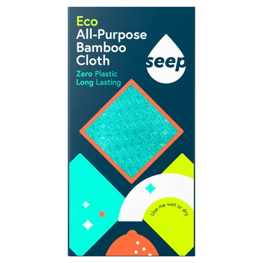 Seep Eco All-Purpose Bamboo Cleaning Cloth, 1 per Pack