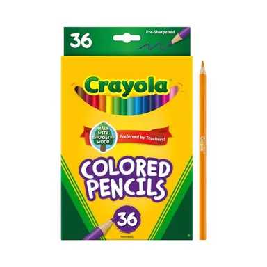 Crayola 36 Coloured Pencils Eco Pencil Set