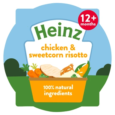 Heinz Chicken & Sweetcorn Risotto Baby Food Tray 12+ Months 200g