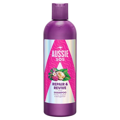 Aussie SOS Repair & Revive Shampoo for Dry Stressed and Damaged Hair 300ml