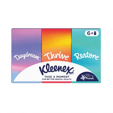 KLEENEX zakdoekjes - Collectie Reg 9SC (P6x10) Nieuw Emotions-design