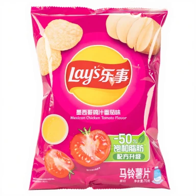 Lays Potato Chips Mexican Chicken Tomato Flavour 70g