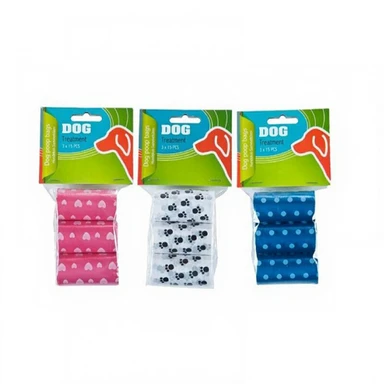 Hundekotbeutel - 15 Stück - zufällige Farbe