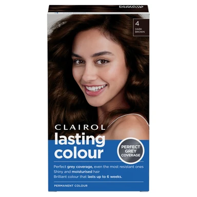 Clairol  Lasting Colour Permanent Colour Hair Dye 4 Dark Brown 1 Pack