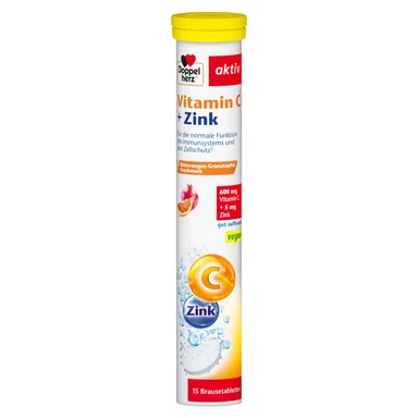 Doppelherz aktiv vitamin C + zink brausetabletten 15 stück