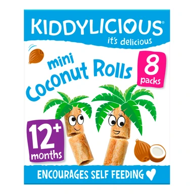 Kiddylicious Coconut Rolls 12 + Months 8 x 6.8g