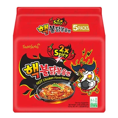 Samyang Double Spicy Hot Chicken Ramen 5 pack 140G