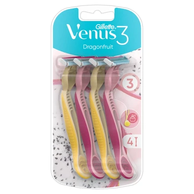 Gillette Venus 3 Dragonfruit Disposable Razors 4 Pack
