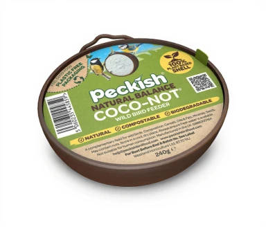 Peckish Natural Balance Coco-Not Wild Bird Feeder
