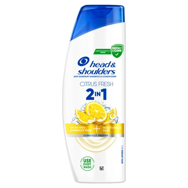 Head & Shoulders Citrus Fresh 2in1 Anti Dandruff Shampoo for Greasy Hair 330ml