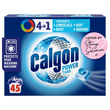 Calgon 4in1 Washing Machine Water Softener, 45 Tablets
