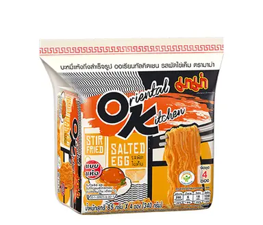 Mama Noodles Ok Stir Fry Salted Egg Noodles Multipack 85g*4