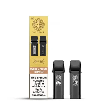 Gold Bar Reload Refill Prefilled Pod / 2PK Vanilla Cream Tobacco