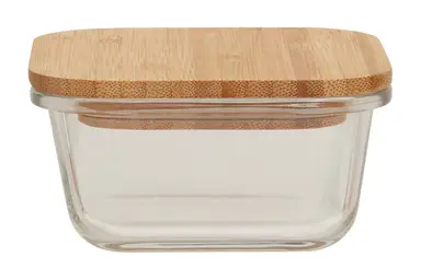 Maison by Premier 320ml Glass Container With Bamboo Lid