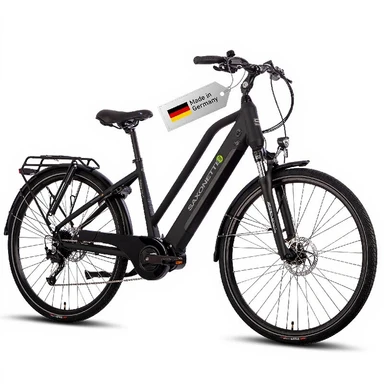 Saxonette 28" E-Bike mit 70NM Mittelmotor, 36V 11,4Ah Akku, 120KM Reichweite, 9-Gang für alle RH50CM
