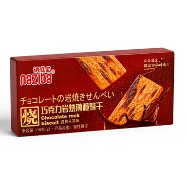 Naziba Crisps Koekje Chocolade Smaak Koekje 118g