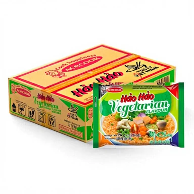 HaoHao Instantnoedels Groente 30 x 75 g - 1 doos