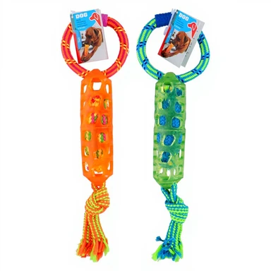 Hundespielzeugseil – zufällige Auswahl aus einer 2er-Packung mit verschiedenen Designs – 1 Stück