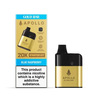 Gold Bar Apollo Prefilled Pod Kit / 20mg Blue Raspberry