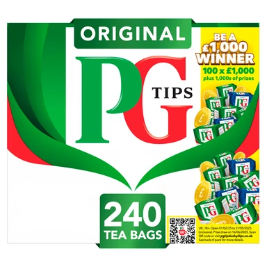 Pg Tips Original 240 Tea Bags 240g