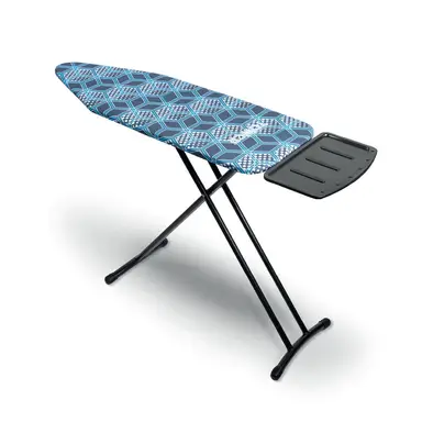 Tower Oversize Ironing Board with Adjustable Height, Smooth Glide Cover, Non-Slip Feet, Black