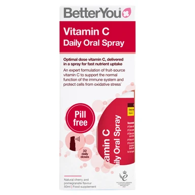 BetterYou Vitamin C Daily Oral Spray Natural Cherry and Pomegranate Flavour 50ml