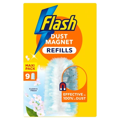 Flash Dust Magnet Duster Refills Clean & Fresh 9ct
