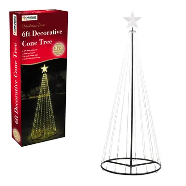 Christmas Workshop 6FT 573 LED Outdoor Cone Tree - Warm White