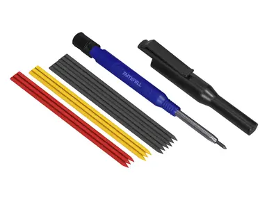 Faithful Long Reach Pencil & Marking Set (Refills 6x Black, 3x Red & 3x Yellow)