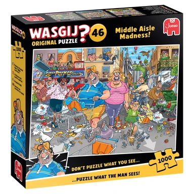 Wasgij Original 46 Middle Aisle Madness 1000 Piece Jigsaw Puzzle for Adults