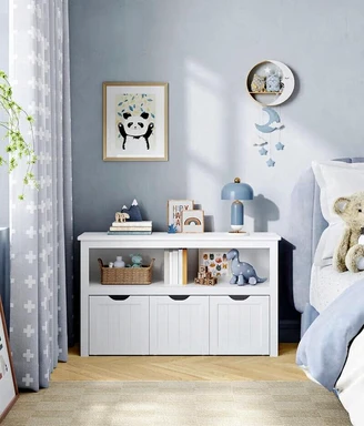 VASAGLE Armoire de rangement à jouets pour enfant