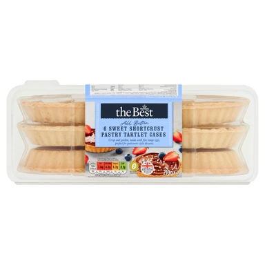 Morrisons The Best All Butter Sweet Pastry Tartlets 6 Pack 210g