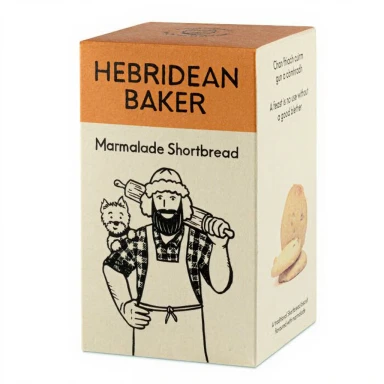 Hebridean Baker Marmalade Shortbread 150g