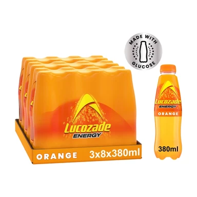 Lucozade Energy Orange 8 X 380ml