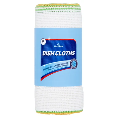 Morrisons Dish Cloths, 5 per Pack