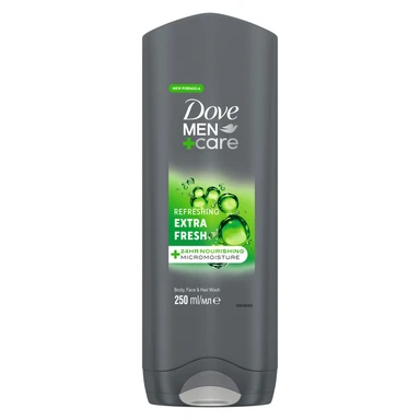 Dove Men+Care Refreshing 3-in-1 Hair Face And Body Wash Extra Fresh 250ml