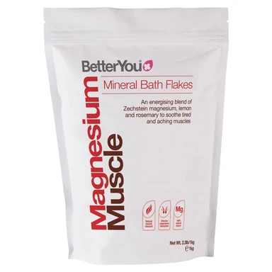 BetterYou Magnesium Muscle Mineral Bath Flakes 1kg