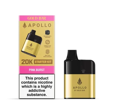 Gold Bar Apollo Prefilled Pod Kit Pink Burst 20K