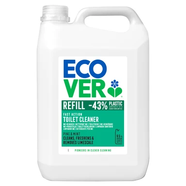 Ecover Fast Action Toilet Cleaner Refill, Pine & Mint, 5l