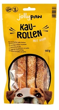 Jollypaw by TRIXIE kauwknoop met kip, wit, 17 cm, 3 st./140 g