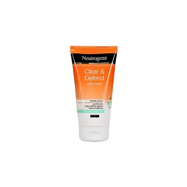 Neutrogena Clear & Defend 1% Salicylic Acid 2-in-1 Wash-Mask, 150ml