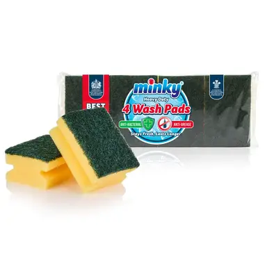 Minky Heavy-Duty Wash Pads (4 Pack)