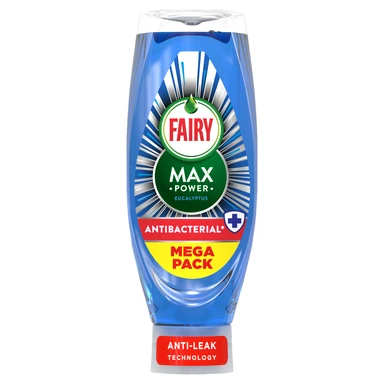Fairy Max Power Washing Up Liquid, Antibacterial, Eucalyptus, 730ml