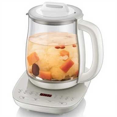 Bear Bouilloire électrique multifonction en acier inoxydable - 1,8 L