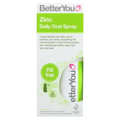BETTER YOU - Zinc Oral Spray - Natural Lemon & Lime Flavour - 50ML